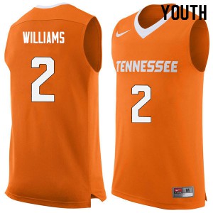 Youth Grant Williams Orange Tennessee Vols #2 NCAA Jerseys