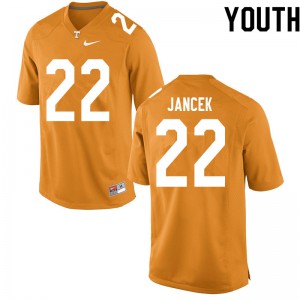 Youth Jack Jancek Orange Vols #22 Official Jersey