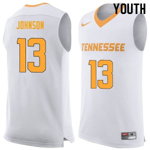 Youth Jalen Johnson White Tennessee Vols #13 Official Jersey