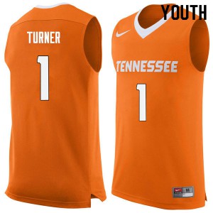Youth Lamonte Turner Orange Tennessee Vols #1 Stitch Jerseys
