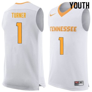 Youth Lamonte Turner White Tennessee #1 High School Jersey