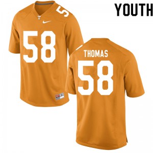 Youth Omari Thomas Orange Tennessee Volunteers #58 High School Jersey