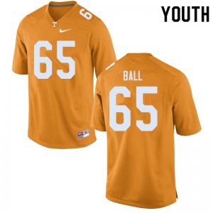 Youth Parker Ball Orange Tennessee Volunteers #65 Alumni Jerseys