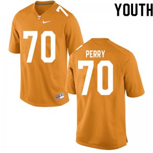Youth RJ Perry Orange UT #70 Football Jersey
