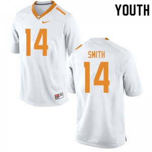 Youth Spencer Smith White UT #14 Stitch Jersey