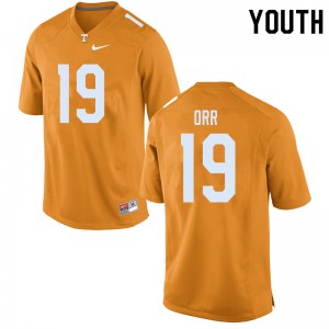 Youth Steven Orr Orange Vols #19 University Jerseys