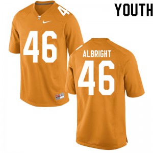 Youth Will Albright Orange UT #46 Football Jerseys